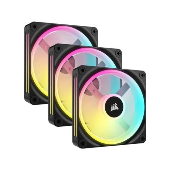 Corsair iCUE LINK QX120 RGB 3 in 1 120mm PWM Case Fan Starter Kit with iCUE LINK System Hub