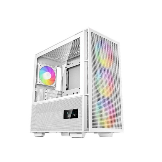 DEEPCOOL CH560 DIGITAL WH MID TOWER MICRO-ATX CASING WHITE