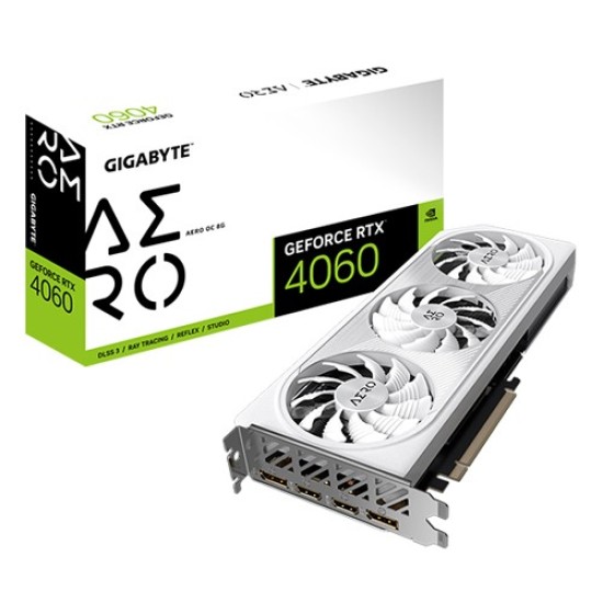 GIGABYTE GeForce RTX 4060 AERO OC 8G GDDR6 Graphics Card