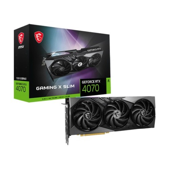 MSI GeForce RTX 4070 GAMING X SLIM 12G GDDR6X Graphics Card