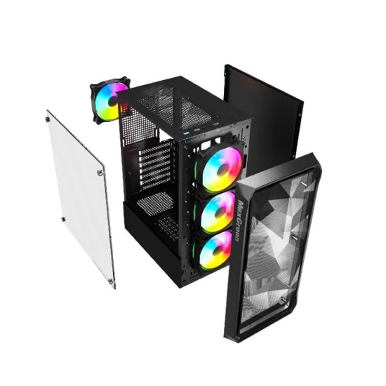 MaxGreen 825-V2 Mid-Tower ARGB ATX Gaming Case