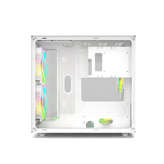 REVENGER DUO DYNAMIC FULL-VIEW MINI-TOWER ATX CASE (White)